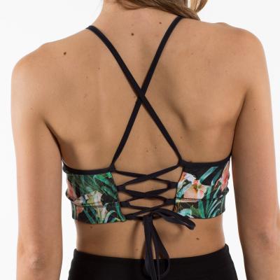 Green Jungle Bustier - Sports Bra/ Bikini Top (reversible)